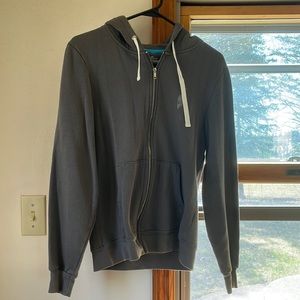 Threadless grey, birds of a feather, zip up hoodie. Size small.